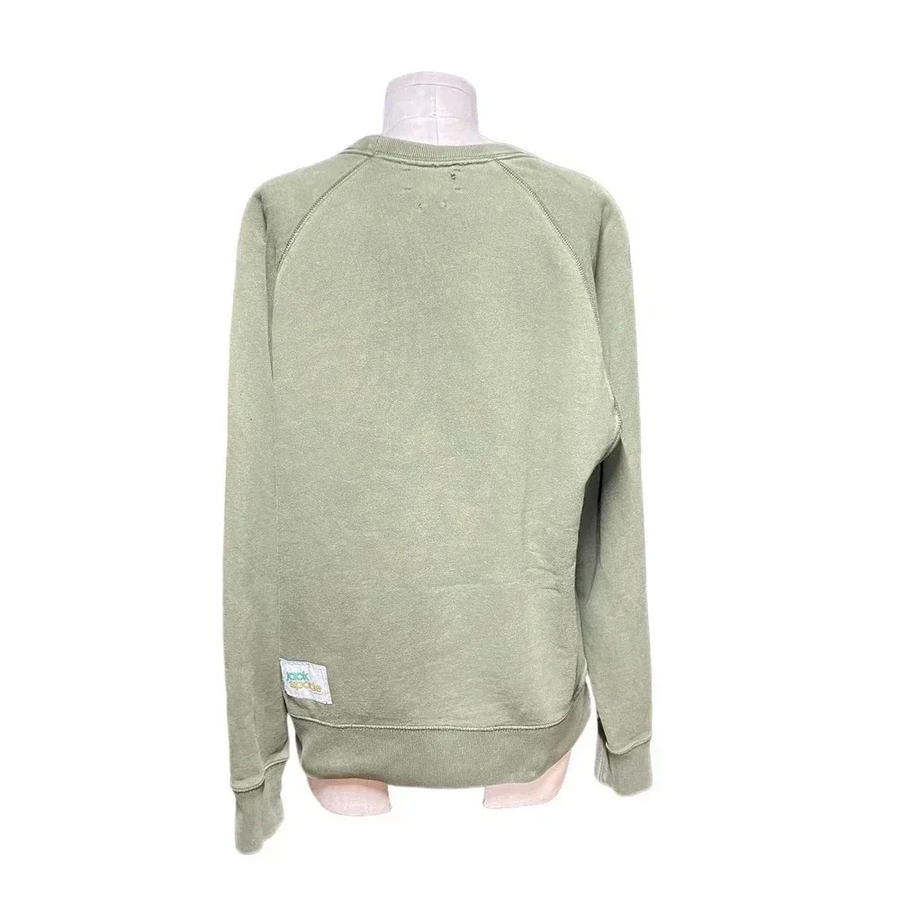 Jack Spade Men's Olive Green‎ Crewneck Pullover Sweatshirt Size Medium